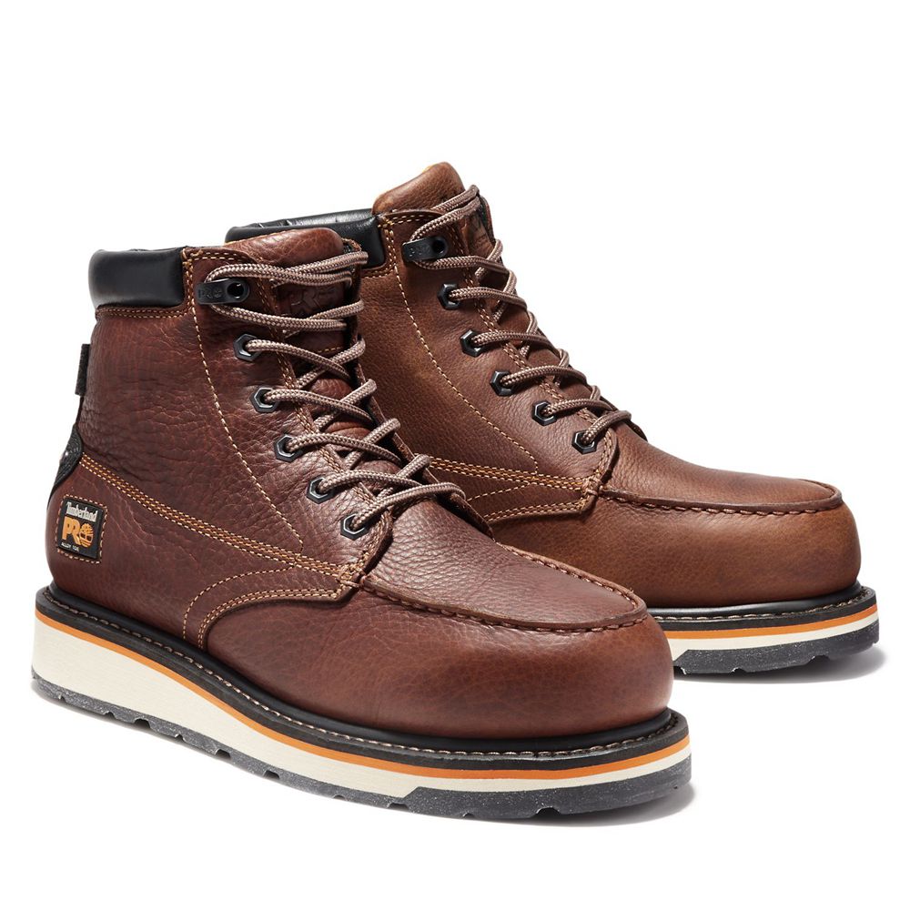 Timberland Mens Work Boots PRO® Gridworks 6\" Alloy Toe - Brown - India KG1923465